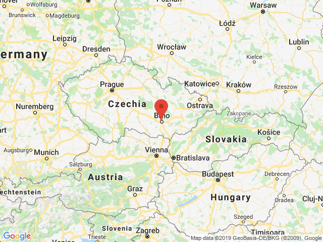 Google map: Jana Babáka 11H, Brno 612 00